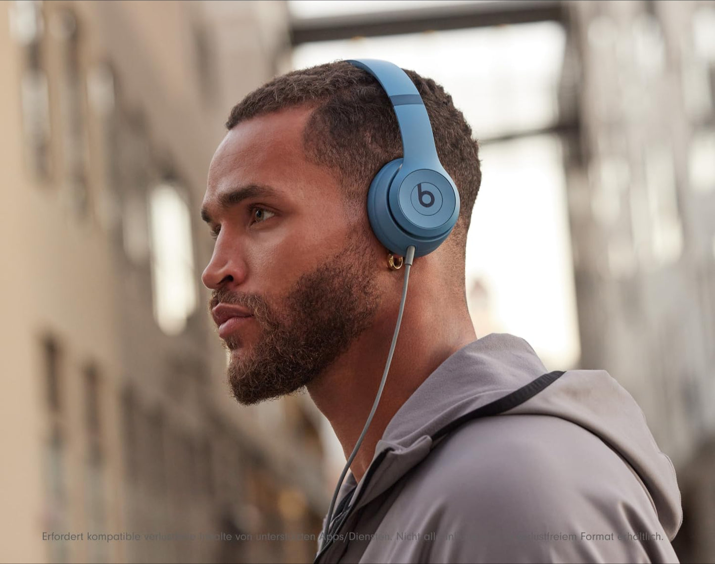 Beats Solo 4 - Kabelloser Bluetooth On-Ear Kopfhörer, Apple & Android kompatibel, Bis zu 50 Stunden Akkulaufzeit - Schieferblau